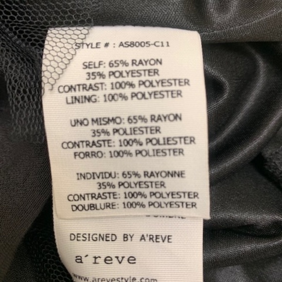 🎉HP🎉 A'reve Tiered Black Skirt With Tuelle - Picture 6 of 6